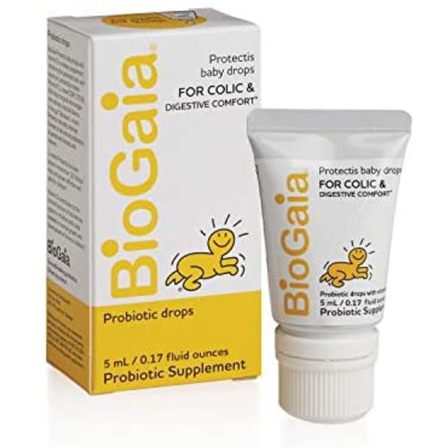 BioGaia Protectis Probiotics Drops for Baby, Infants, Newborn and Kids Colic, Spit-Up, Constipation and Digestive Comfort, 5 ML, 0.17 oz, 1 Pack