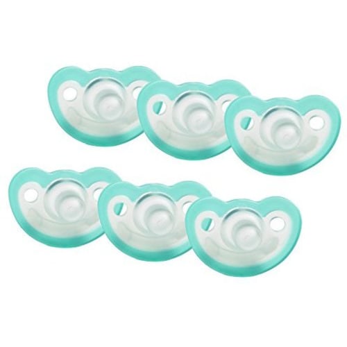 JollyPop 0-3 Months Pacifier 6 Pack Unscented - Teal
