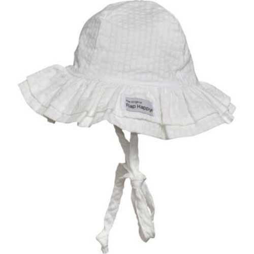 Baby UPF 50+ Double Ruffle UV Blocking Sun Hat, X-Small