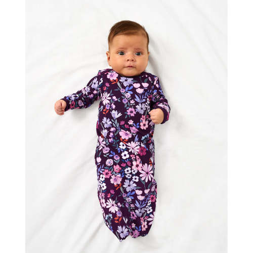 Violet Meadow Infant Gown | Little Sleepies