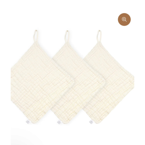 Bath - Washcloth 3 Pack - Cream