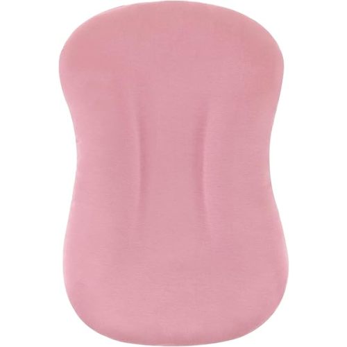 FUNUPUP Rayon Made from Bamboo Baby Lounger Cover Compatible with Snuggle Me Lounger, Infant Lounger Pillow Cover for Newborn, Removable Elastic Newborn Lounger Cover,Cover Only,Pink