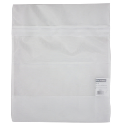 Mainstays Delicates White Polyester Mesh Wash Bag with Zipper Closure, 15" x 18"