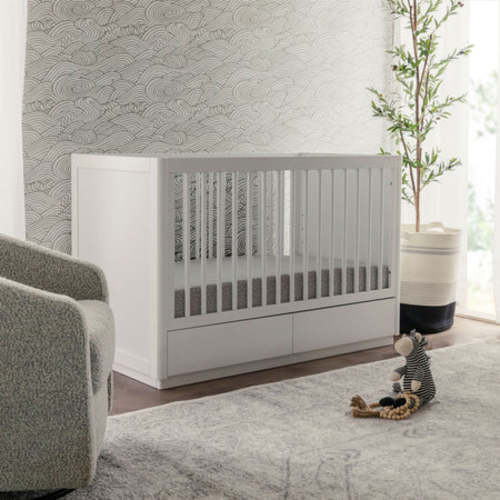 Bento 3-in-1 Convertible Storage Crib with Toddler Bed Conversion Kit