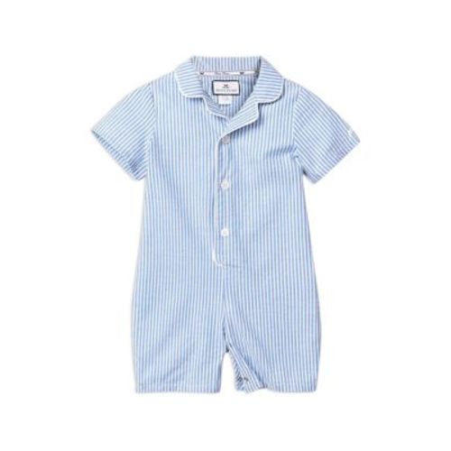 Boys' French Blue Seersucker Summer Romper - Baby