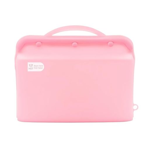 Silicone Microwave Steam Sterilizer Bag (Pink)