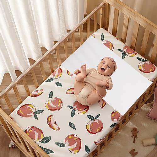 Cozysilk 100% Mulberry Silk Crib Sleeve Sheet for Baby Hair, 22 Momme Silk Bassinet Slip for Baby Bald Spots, Soft and Safe Silk Cot Sleeve for Everyday Use (White)