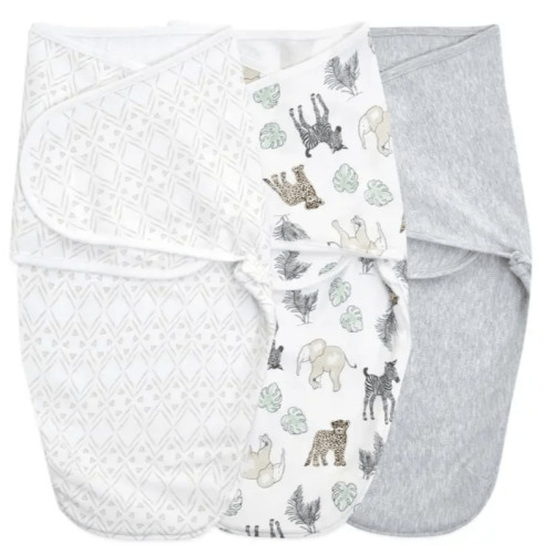 essentials wrap swaddles quick change 3 pack