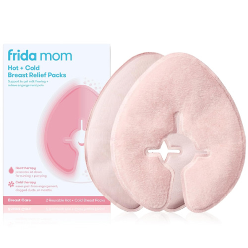 Frida Mom Breast Therapy Packs, Breast Pads, Cold & Hot Pack for Pain Relief, Breastfeeding Essentials for Lactation Support, Mastitis, Engorgement and Pump Aid, Postpartum Recovery, 2pk