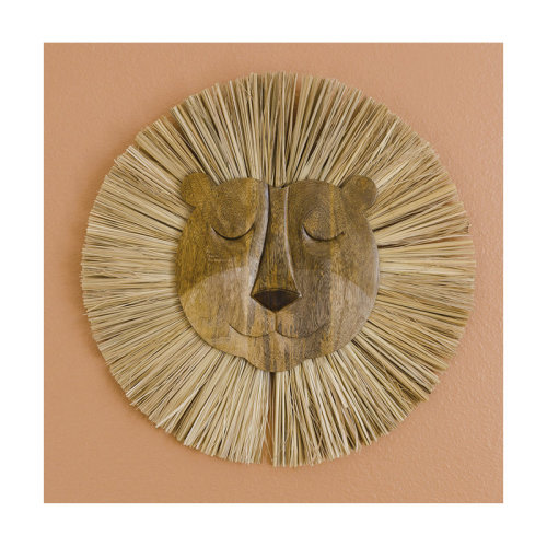 Bungalow Rose Handmade Wooden Lion Wall Décor for Baby Nursery or Kid's Room, Crane Baby & Reviews | Wayfair