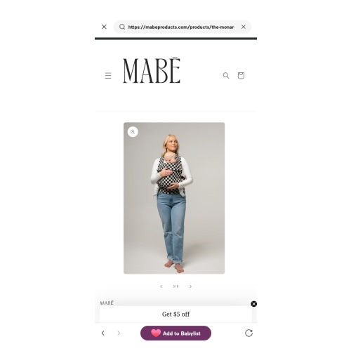 The Monarch Carrier - Ebony Check – Mabē