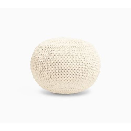 Knit Ottoman Knit Ivory