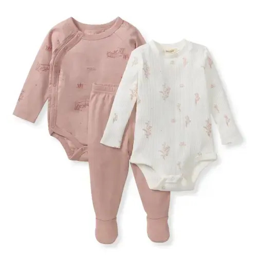 Wildflower 3 Piece Bodysuit & Pant Set – Burt's Bees Baby