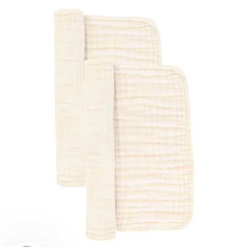 Cloud Muslin™ Burp Cloth 2 Pack - Cream – Lou Lou & Company