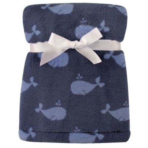 Hudson Baby Infant Boy Super Plush Blanket, Whales, One Size