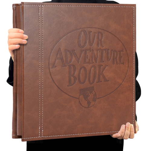 TJT, Photo Album, 13" x 11.1" Brown, 40 Pages Self Adhesive