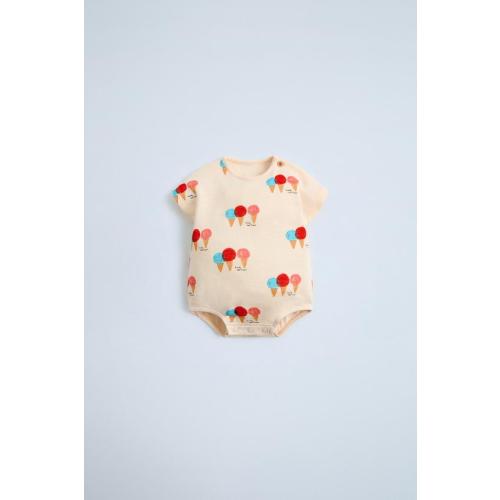 ICE CREAM WAFFLE KNIT BODYSUIT