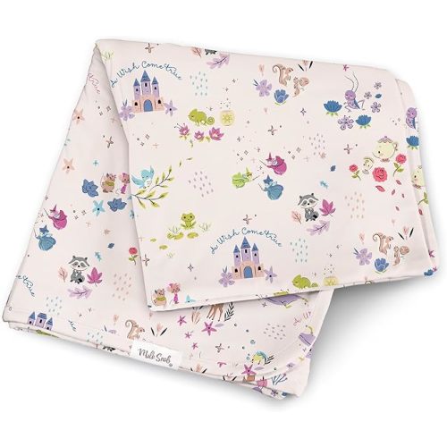 Milk Snob Disney A Wish Come True Baby Boy Girl Swaddle Blanket, Soft Receiving, Security and Play, Toddler Infant Newborn Bedding, Shower Gifts, 35x35