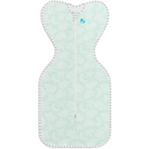 Love to Dream Organic Swaddle, Baby Sleep Sack, Swaddle Up Self-Soothing Swaddles for Newborns, Get Longer Sleep, Snug Fit Helps Calm Startle Reflex, 1.0 TOG Sleep Sack, 13-18.5lbs, Mint