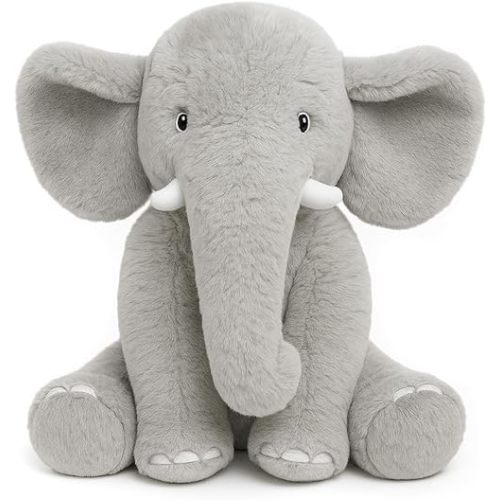 13" Gray Elephant Stuffed Animal - Plush Toy for Boys, Girls, Kids, Baby Shower, Bedtime, Birthday