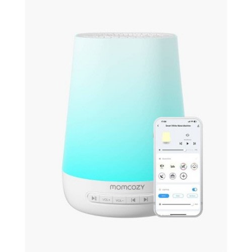 Momcozy Noise Machine for Baby Sleeping with Night Light - White