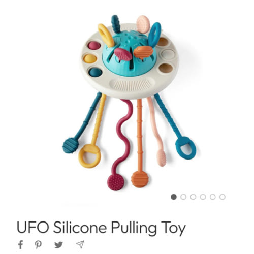 UFO Silicone Pulling Toy