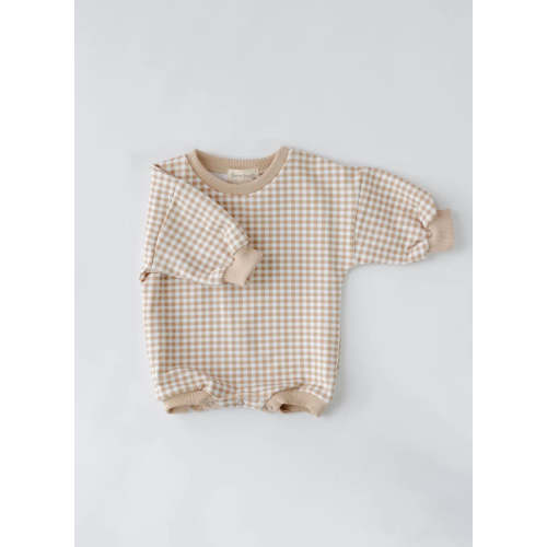 Goldie Gingham | Sweatshirt Romper