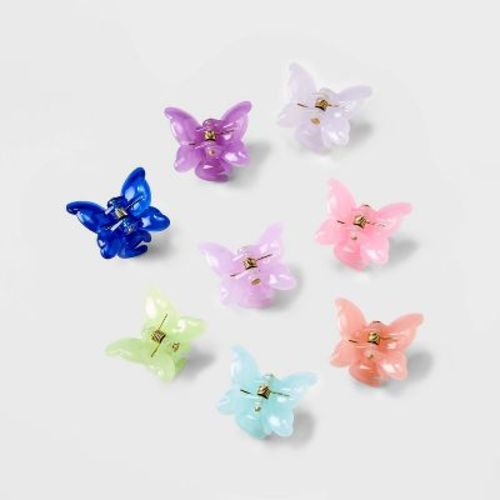 Girls' 8pk Butterfly Clips - Cat & Jack™