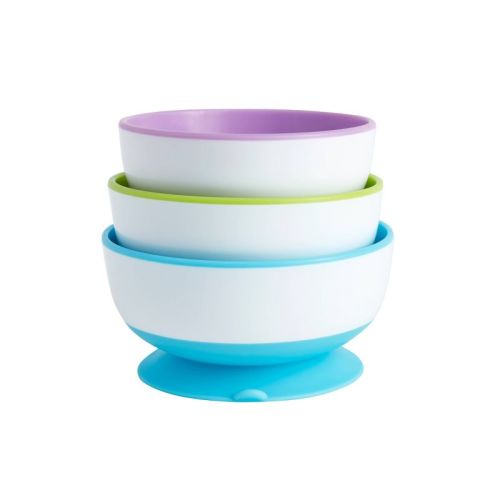 Munchkin 3pk Stay-Put Suction Bowls