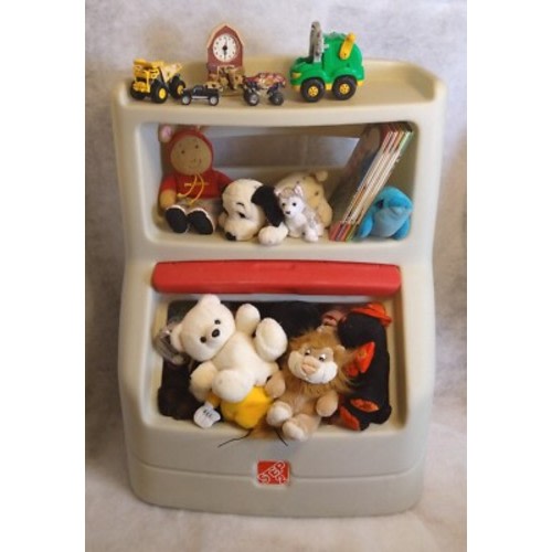 Step2 Lift and Hide Bookcase Storage Chest for Kids - Durable Plastic Toy Box