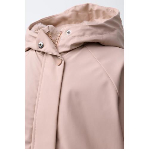 WATER REPELLENT FAUX FUR LINED JACKET - Pink | ZARA United States