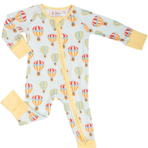 LollyBanks Baby Pajamas, 2-Way Zipper Infant Romper, 95% Viscose Made from Bamboo and 5% Spandex, Baby Sleepers