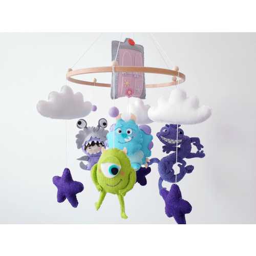 Monsters Inc. Baby Mobile - Felt Disney Nursery Decor