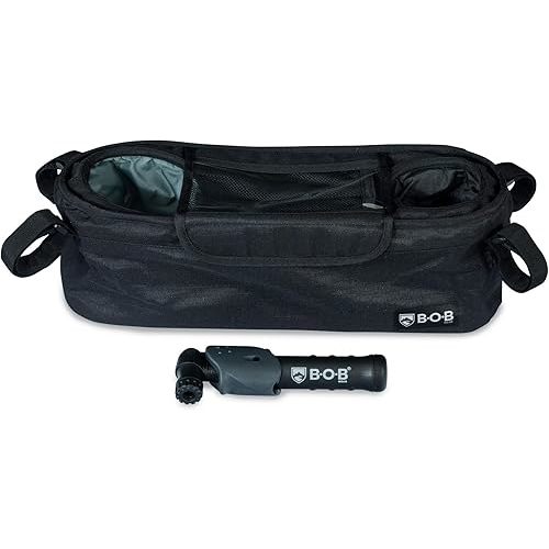 BOB Gear Deluxe Handlebar Console with Tire Pump