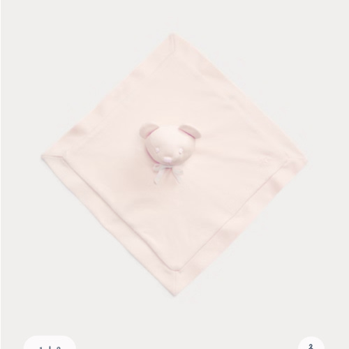 Organic Cotton Bear Lovey Blanket