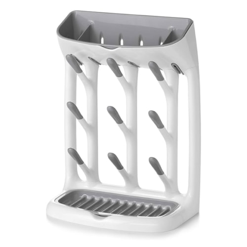 OXO Tot Space-Saving Bottle Drying Rack, Baby Bottle Organizer for Countertop