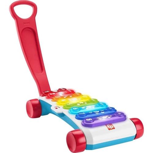 Fisher-Price Baby to Toddler Learning Toy Giant Light-Up Xylophone Pull-Along Musical Activity with Smart Stages for Infants Ages 9+ Months