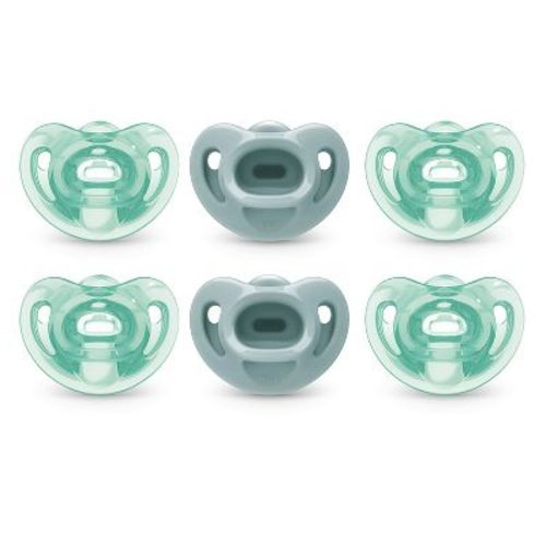 Nuk 6pk Comfy Pacifier 6-18 Months - Blue/green