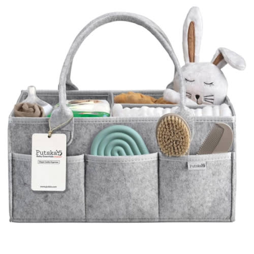 Nursery Storage Basket - Baby Diaper Caddy Organizer