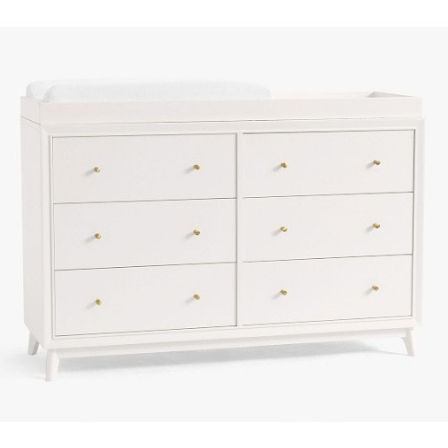Sloan Extra Wide Changing Table Dresser & Topper | Pottery Barn Kids