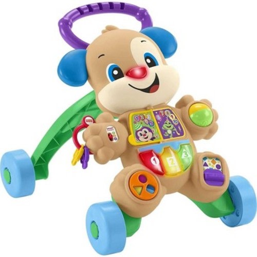 Fisher Price - Laugh, Learn, Grow & Play Baby Walker and Musical Learning Toy with Smart Stages Educational Content, Learn with Puppy, Color: Puppy