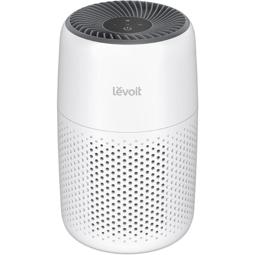 LEVOIT Air Purifiers for Bedroom Home, 3-in-1 Filter Cleaner with Fragrance Sponge for Better Sleep, Filters Smoke, Allergies, Pet Dander, Odor, Dust, Office, Desktop, Portable, Core Mini, White