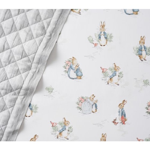 Peter Rabbit™ Organic Crib Fitted Sheet | Pottery Barn Kids