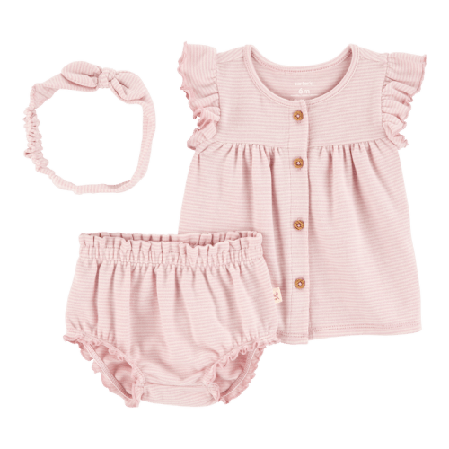 Pink Baby 3-Piece Outfit Set - Pink | Carter’s Oshkosh Canada