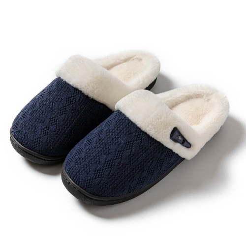 BERANMEY Comfy Slippers for Women Indoor Fluffy Women's Slip on Fuzzy House Slippers Memory Foam Slippers Scuff Outdoor Indoor Warm Plush Bedroom Shoes with Faux Fur Lining
