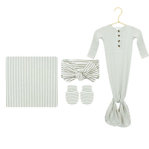 Britton Ribbed Ultimate Newborn Bundle (Headband)