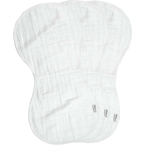 green sprouts Muslin Burp Cloths made from Organic Cotton | 4 absorbent layers protect from sniffles,drips & drools | 100% organic cotton muslin,Super soft & softer with every wash,Machine washable