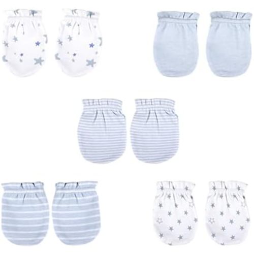 falianni 5 Pairs Baby Not Scratch Mittens 0-6 Months New Born Boy Girl Gloves Cute Infant Accessories