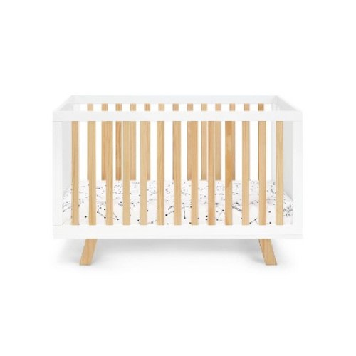 Suite Bebe Livia 3-in-1 Convertible Island Crib - White/Natural