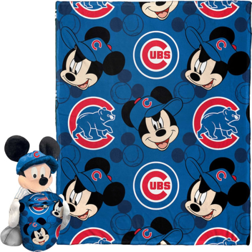 Chicago Cubs Northwest x Disney Mickey Hugger Pillow & Silk Touch Throw Set